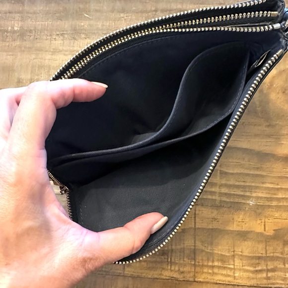 COACH Navy Shoulder Bag Purse with Wallet - Picture 7 of 13